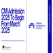 CMI Admissions 2025-26 To Begin in March 2025: Check Details Here